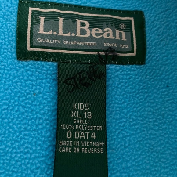 SOLD Kids LLBean winter jacket, light blue, size 18 - Picture 5 of 6